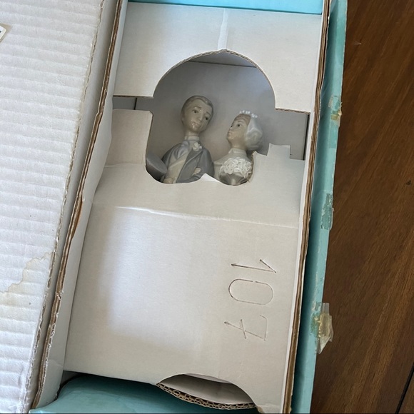 LLADRO “wedding” bride & groom with box in EUC VTG - Picture 3 of 14